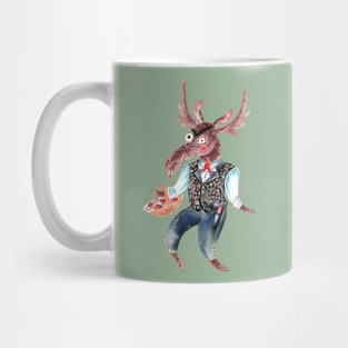 Norwegian moose and mushrooms Mug